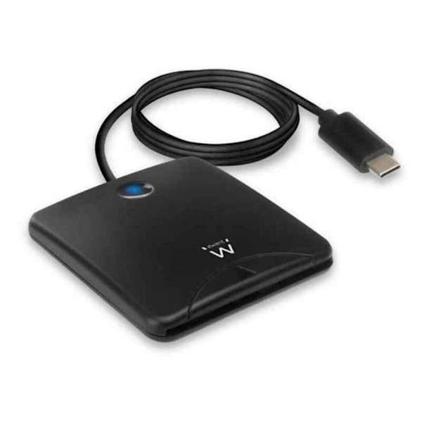 Annan USB-kringutrustning Ewent - EW1055 - USB-C USB Type C Smart Card Reader, CNS och TNS USB C Reader