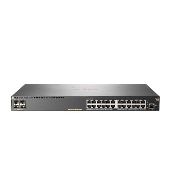 Hewlett Packard Enterprise Aruba 2930F 24G PoE+ 4SFP, Managed, L3, Gigabit Ethernet (10-100-1000), Ethernet-anslutning