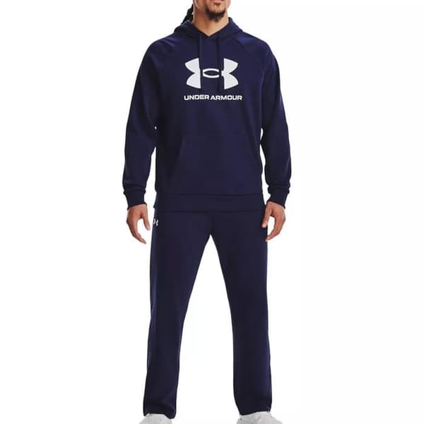 Under Armour RIVAL FLEECE LOGO HD Sweatshirt för män Blå XL
