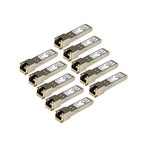 Gigabit RJ45 koppar SFP-sändarmodul - STARTECH - Cisco GLC-T-kompatibel - Paket med 10