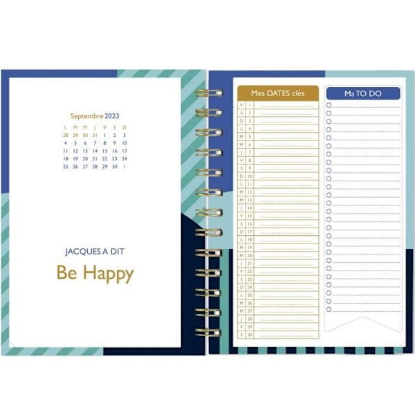 Weekly Paper Diary - 2023 - 2024 - Blå - Draeger Paris Flerfärgad