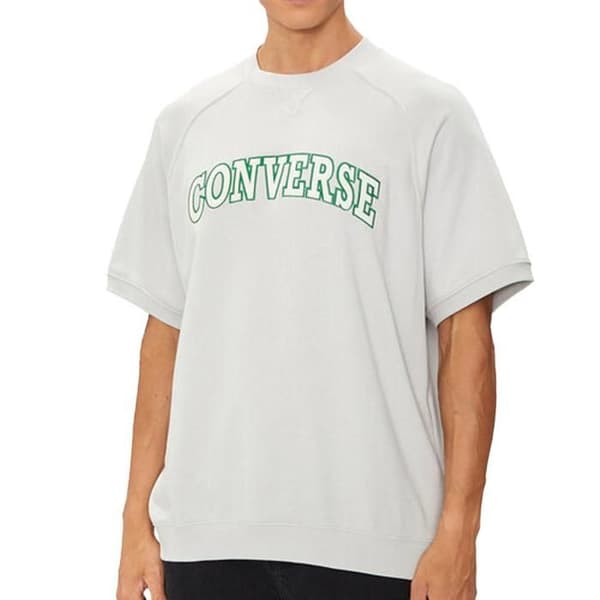 T-shirt Grå/Grön Herr Converse Retro Grå jag