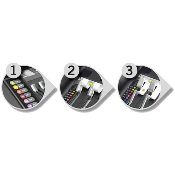 Elastisk elektrisk hålpunch - ComBind - C200E - Svart - Kapacitet 15 ark - Bindning 330 sidor