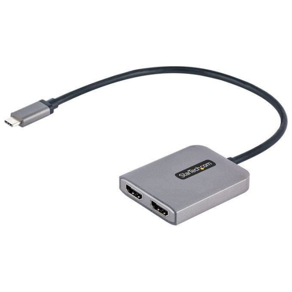 StarTech.com USB-C till Dual HDMI Adapter, MST Multi-Monitor USB Type-C Hub, Dual 4K 60Hz HDMI Display för PC Splitter, HDR,