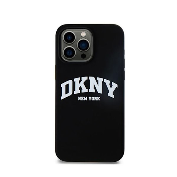 DKNY Liquid Silicone Vittryckt Logotyp MagSafe - Fodral för iPhone 13 Pro Max (svart)