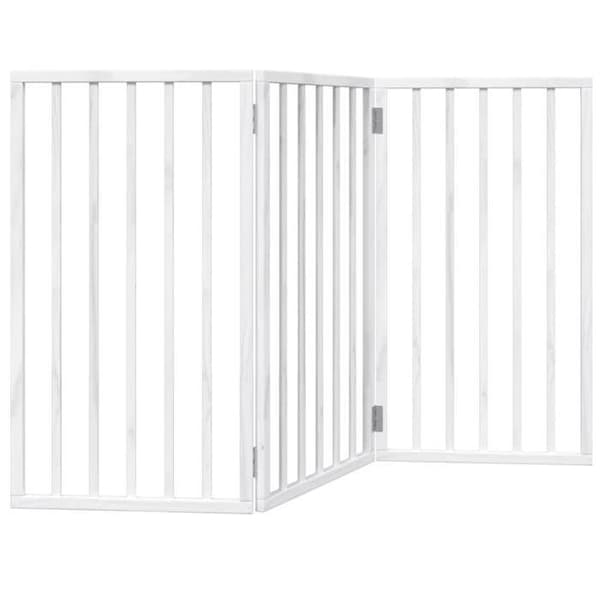 vidaXL Fällbar hundgrind 3 paneler 150 cm poppelträ 352182