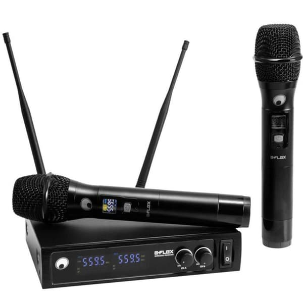 Omnitronic UHF E-FLEX 2 559-575 MHz Trådlöst mikrofonssystem