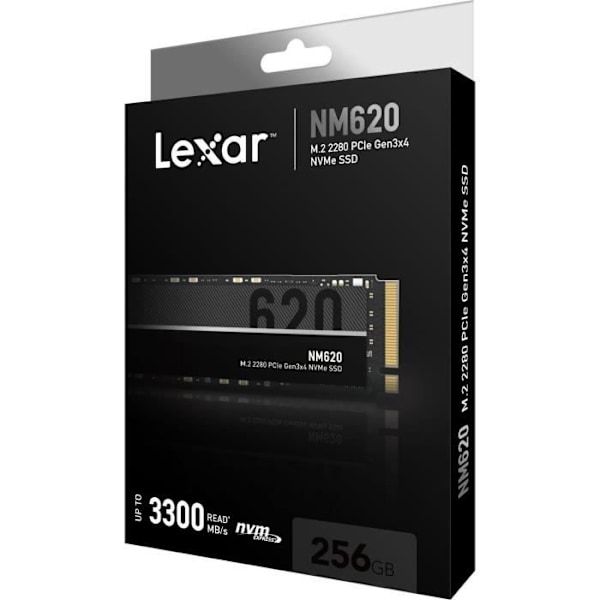 Intern SSD-enhet - LEXAR - NM620 - 256 GB - NVMe - (LNM620X256GRNNNG)