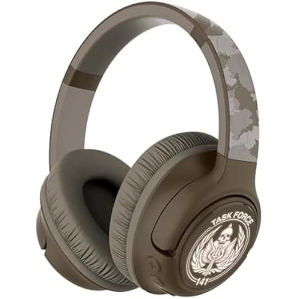 Desert Sand Camo LED Lighted, hopfällbara trådlösa hörlurar - OTL Technologies COD290 Desert Sand Camo