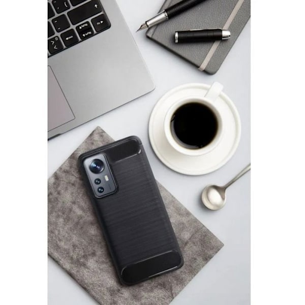 Housse för smartklocka - etui för smartklocka - skal för smartklocka Carbon COQUE E FÖR XIAOMI REDMI 14 4G SVART