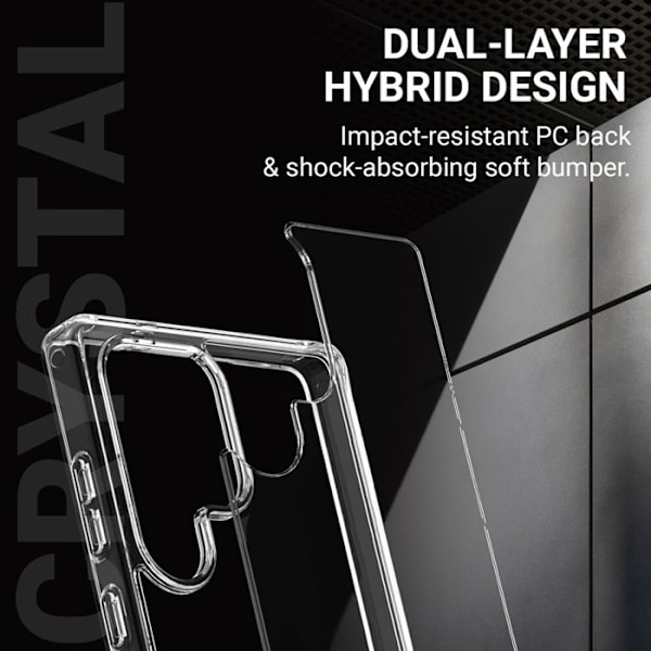 Skyddsfodral för Samsung Galaxy S25 (Transparent) Crong Crystal Shield Cover
