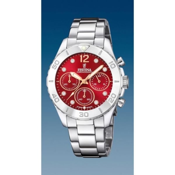 Festina Chrono Woman - F20603/2 - Röd urtavla 39mm