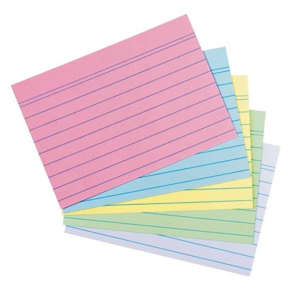 Avdelare - HERLITZ - 50041145 - Flerfärgad - A6 - 200 stycken - Fodrat papper