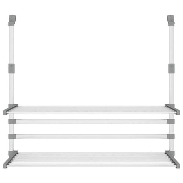 Torkställning för balkong 89x25x(60 95) cm aluminium