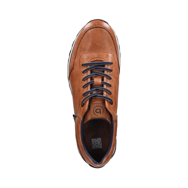 Mörkbruna Bugatti-skor cognac 45