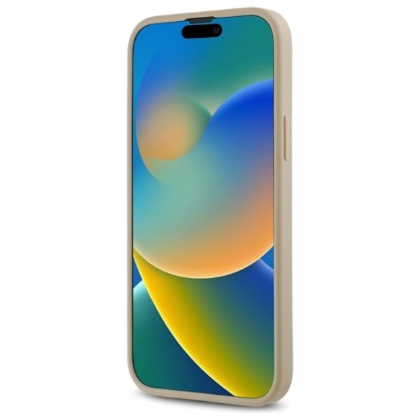 iPhone 15 Plus-fodral - DKNY läder quiltad staplad logotyp (DKHCP15MPQDSLE) - Noir