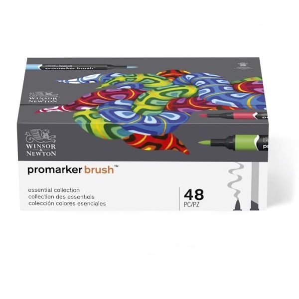 WINSOR & NEWTON Essential Collection Brushmarker - 48 delar