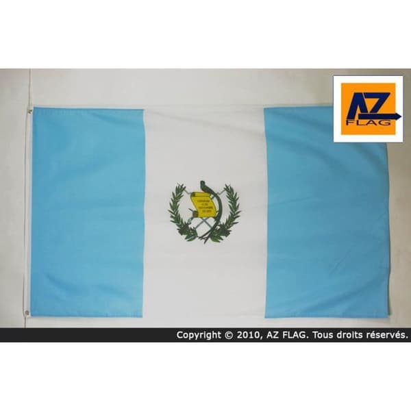 Flagga - AZ FLAG - Guatemala - 150x90 cm - Polyester - Metallöglor