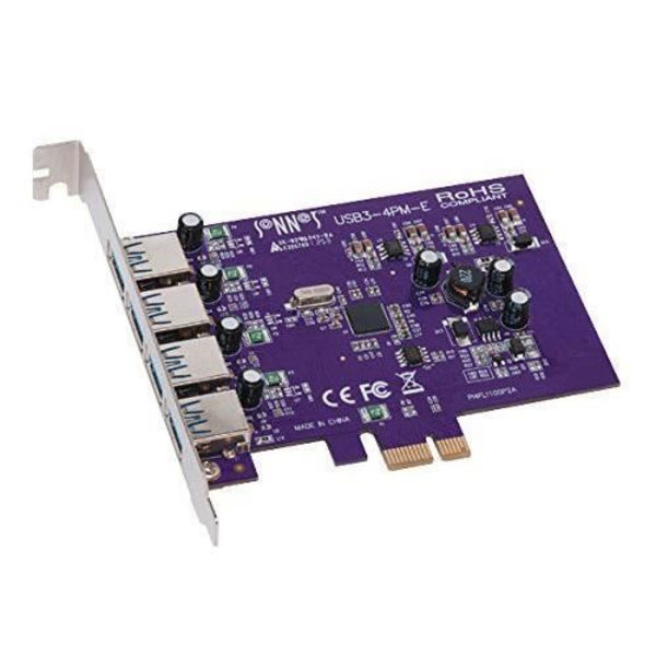 SONNETTEKNIK -USB 3.04pm-e Allegro 4port PCI-E-kort, USB 3.0 - USB3-4PM-E