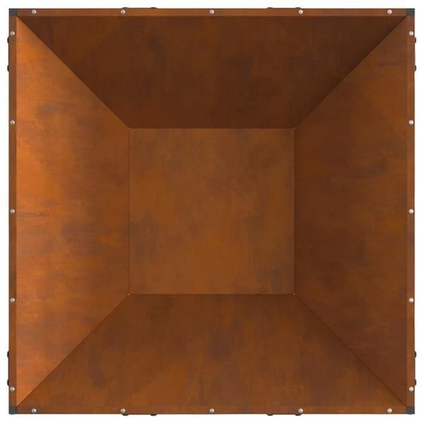 foyer Carré 80x80x40 cm i väderbeständig stål