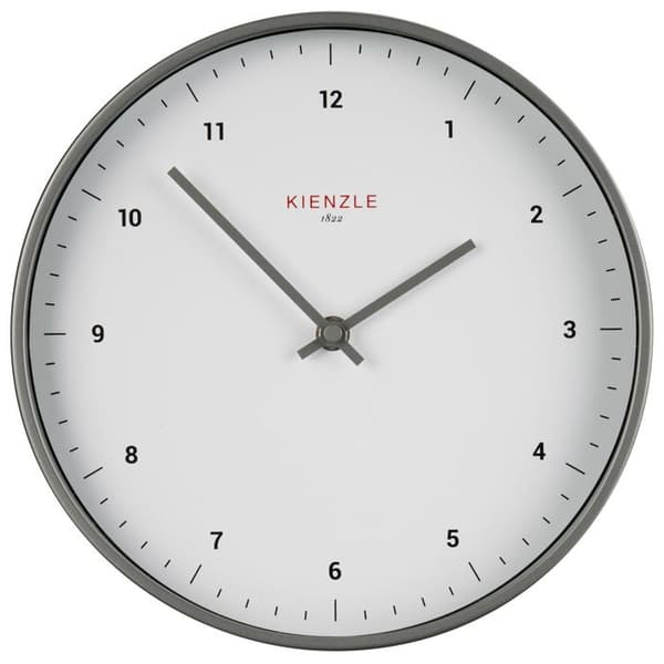 KIENZLE Väggklocka med radio silver/vit