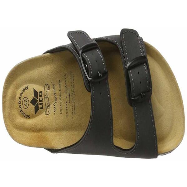 Tofflor - toffel - Lico tofflor - 560086ANTHRAZIT - Bioline Man sandal för män Svart antracit 44