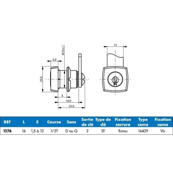 Batteuse 1276-10 1/2 varv - RONIS - 12855
