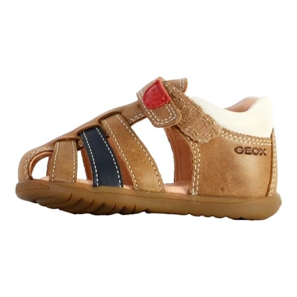 Sandaler första steg - Geox - Macchia B254VA - Karamellskinn - Kardborreband - Bekväm Kola 21