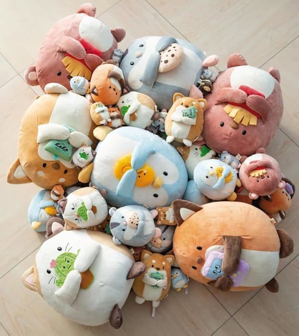 Peluche - Nici - Hamster Shai - 16 cm - Grå - Samling Super Mochi Grå