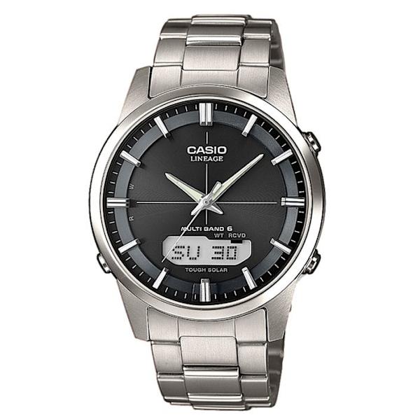 Klocka - CASIO - Lineage Wave Ceptor - Solar - Titanium - Svart Svart