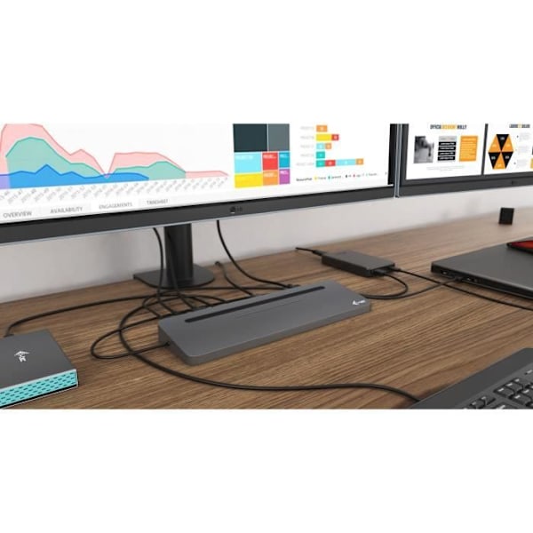 i-tec - USB-C dockningsstation med universell nätadapter -