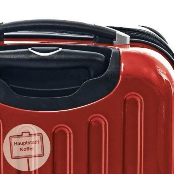 Resväska - Hauptstadtkoffer - 63 cm - 87 liter - Röd - Hårt skal - 4 360° hjul Röd