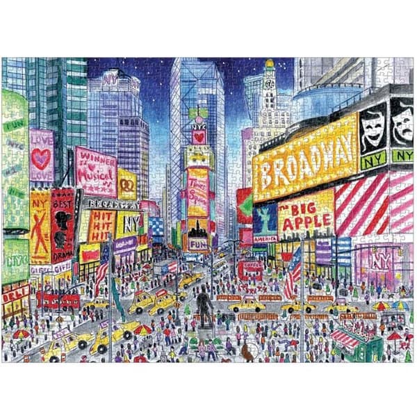 Pussel 1000 bitar: Michael Storrings, Times Square Enfärgad