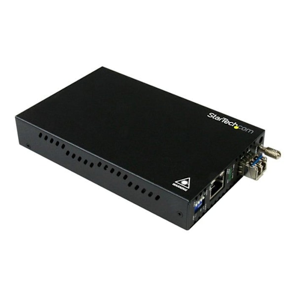 Koppar till fiberoptisk Ethernet-omvandlare - STARTECH - 20 km - 2 portar - Single-mode LC