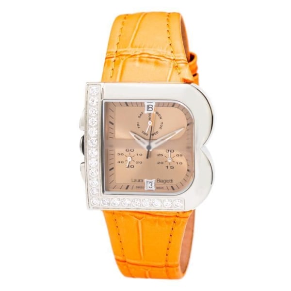 Damklocka - Laura Biagiotti - LB0002-NA - Quartz - Analog - 33MM - Orange Orange