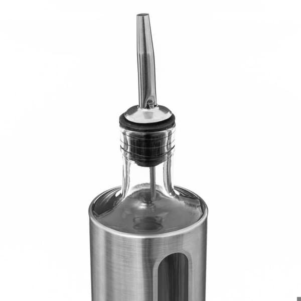 Flaskor olja/ättika metall 0,5L Pengar