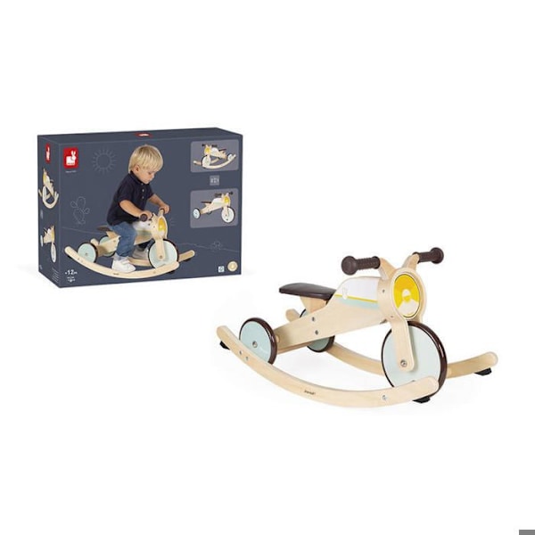 Trehjulig 2 i 1 Vippcykel Flerfärgad