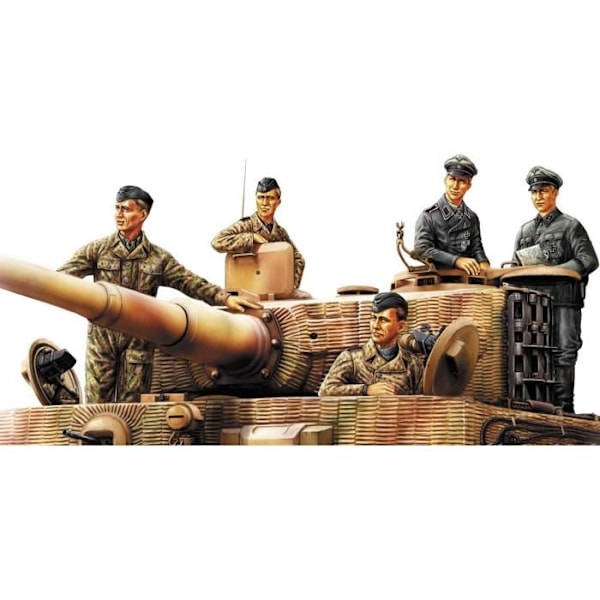 Figurer - Tysk stridsvagnsbesättning - Normandie 1944 - Skala 1/35 - Att montera och måla - Blandat Plast
