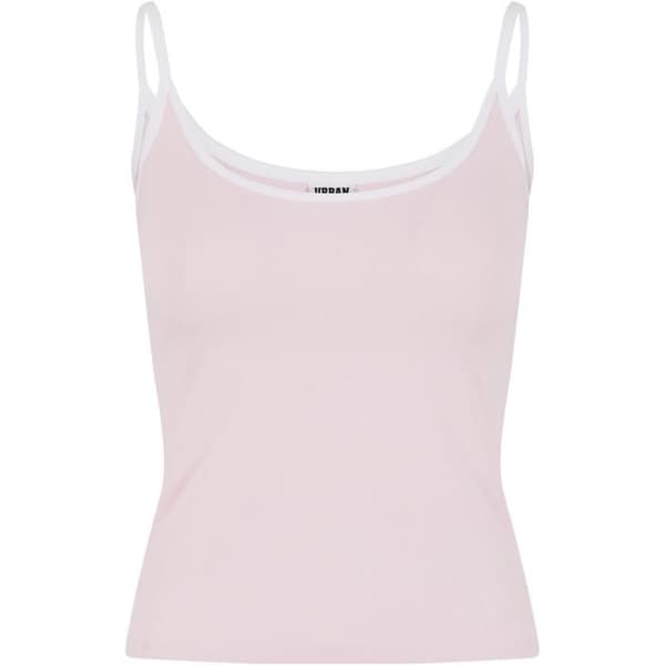 Damlinne Urban Classics Contrast Basic (x2) rosablush/vit/svart XXL