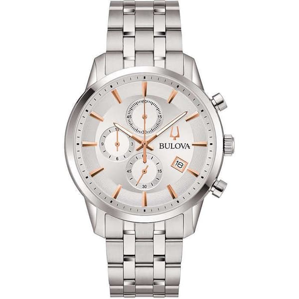 Klocka - Silverstål - Bulova - 96B411 Silver