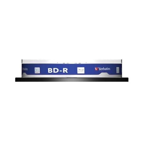 VERBATIM M-Disc 4x BD-R-skiva - 25 GB kapacitet - 10 spindel - 4x skrivhastighet