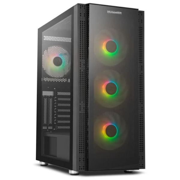 NOX Hummer Horus ARGB Semi-Tower ATX Fodral Svart E-ATX