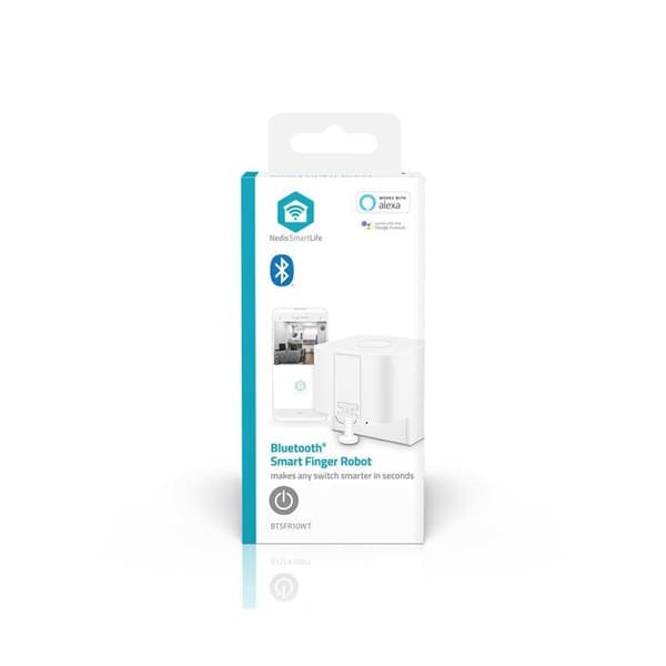 Fingerrobot - NEDIS - Finger Robot CR2 - Bluetooth - Kompatibel med Google Home - Vit Vit