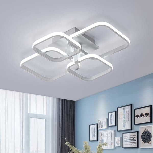 LED-taklampa Comely 60W 6750LM Aluminium Modern Rektangulär Vit