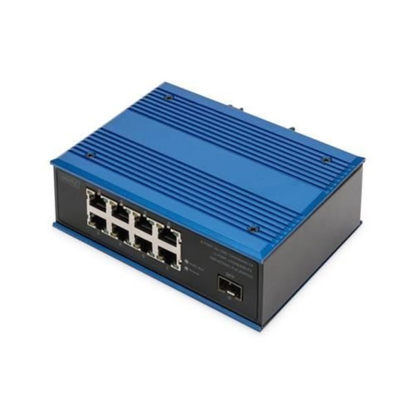Industriell PoE-switch 8 portar 10-100-1000BASE-TX + 1 port - DIGITUS