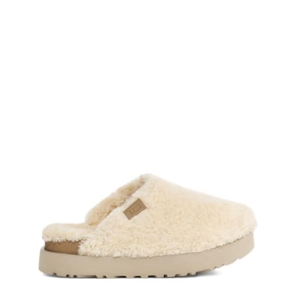 UGG FUZZ SUGAR SLIDE Damsandal - Beige - Ovandel i ull - SugarSole sula Beige 42