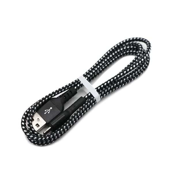 Lightning USB Snabbladdningskabel 1m Maclean MCE472 svart Svart