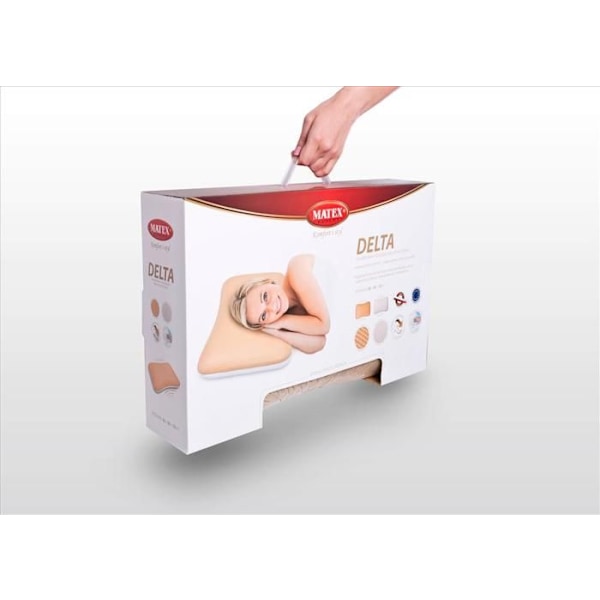 Ortopediskt kudd - MATEX - DELTA - 55x35x12 cm - Termoplastisk skum - Tvättbar