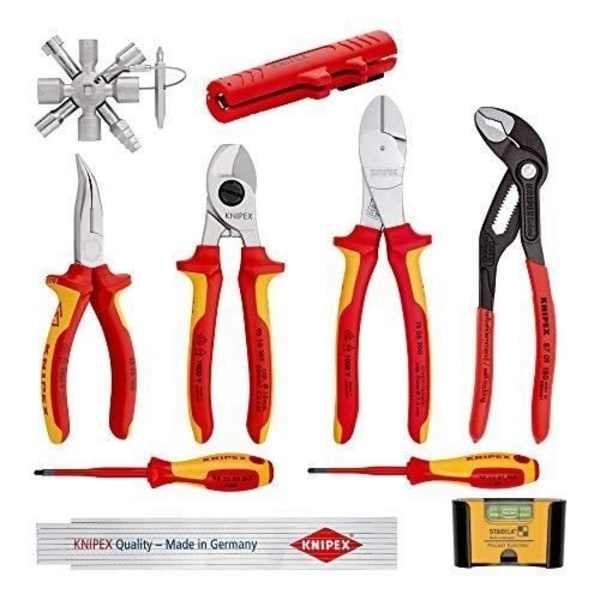 Elektroverktygssats 1 - KNIPEX - 00 20 90 V01 - 9 verktyg ingår