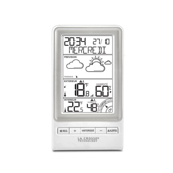 Station Météo La Crosse Technology WS6819WHI-SIL med Silver komfortindex